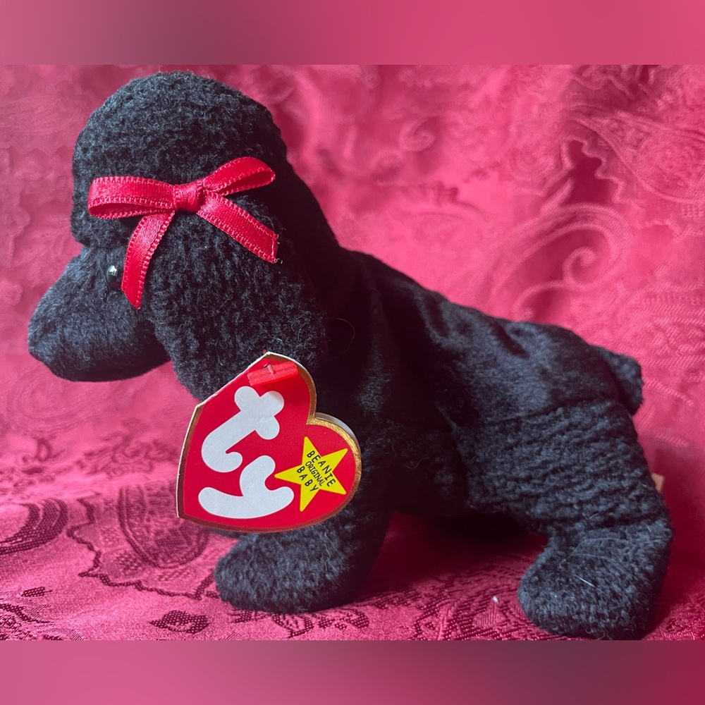 Vintage Ty Beanie Baby GiGi Poodle Hang Tag 1997 Tush Tag 1998 Mint Condition - Picture 9 of 9